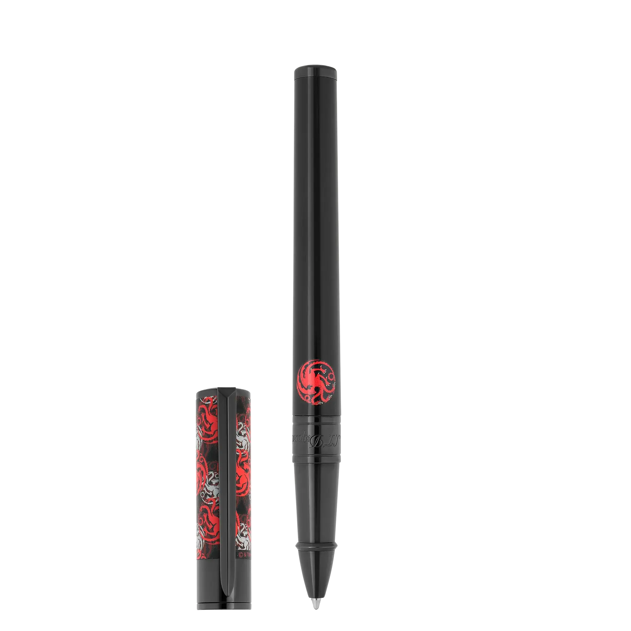 DUPONT S.T Stylo roller D Initial Game of Thrones Targaryen Noir