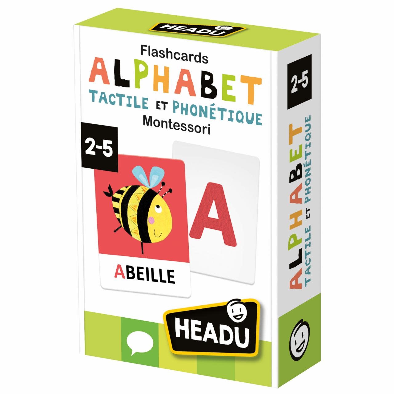 HEADU Flashcards Alphabet Tactile et Phonétique Montesso