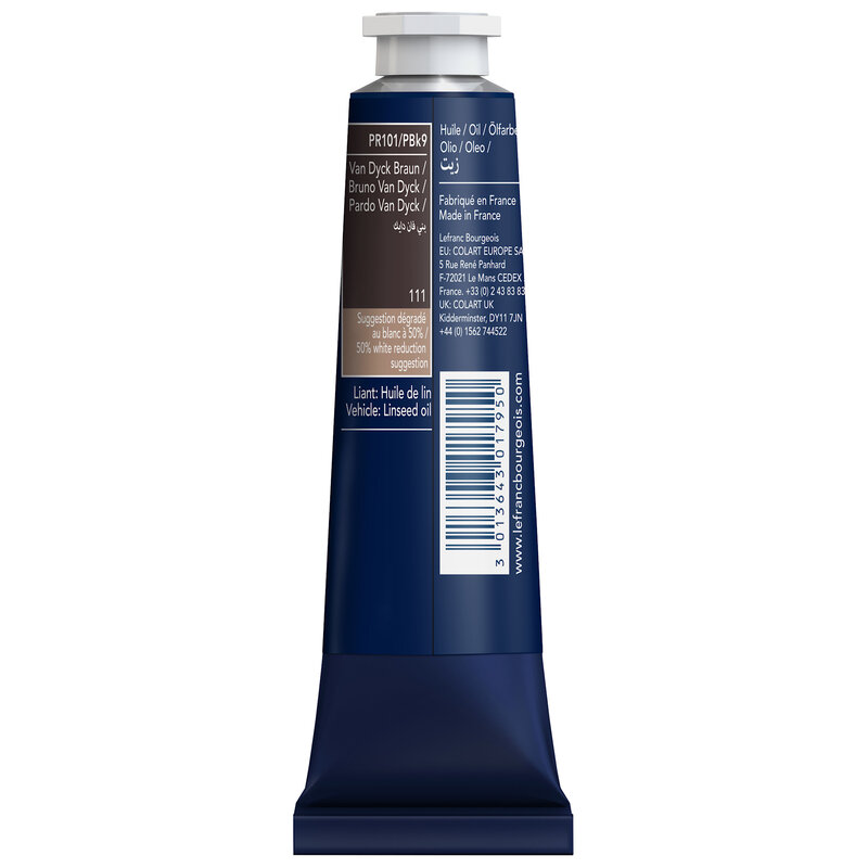 LEFRANC BOURGEOIS Huile fine 40ml Brun Van Dyck