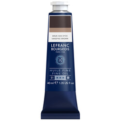 LEFRANC BOURGEOIS Huile fine 40ml Brun Van Dyck