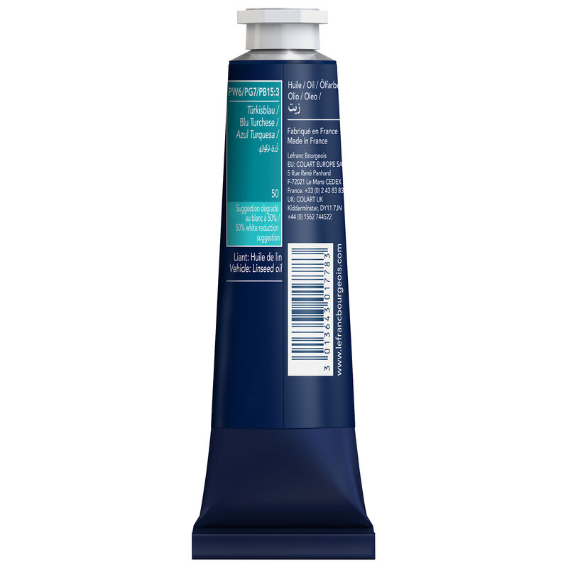 LEFRANC BOURGEOIS Huile fine 40ml Bleu turquoise