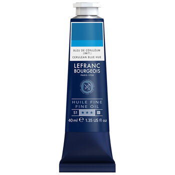 LEFRANC BOURGEOIS Huile Fine Couleur 40Ml Tbe Bleu De Ceruleum