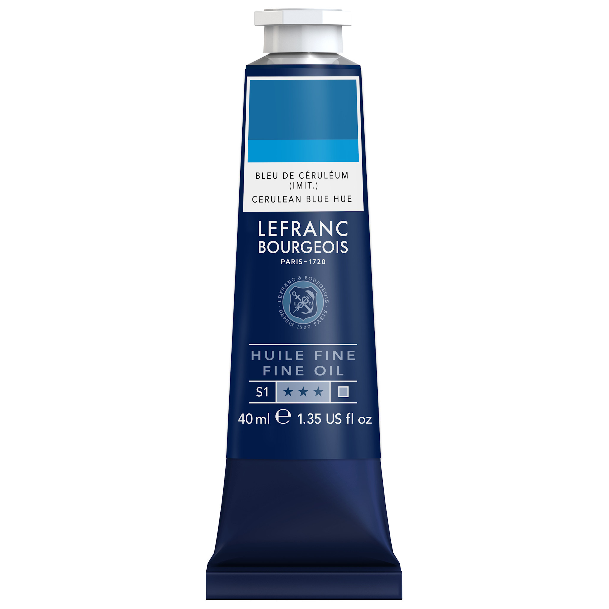 LEFRANC BOURGEOIS Huile fine 40ml Bleu de ceruleum imitation