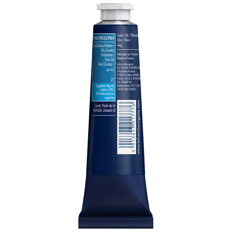 LEFRANC BOURGEOIS Huile fine 40ml Bleu de ceruleum imitation