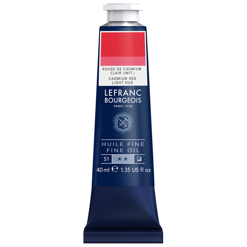 LEFRANC BOURGEOIS Huile fine 40ml Rouge de cadmium clair imitation