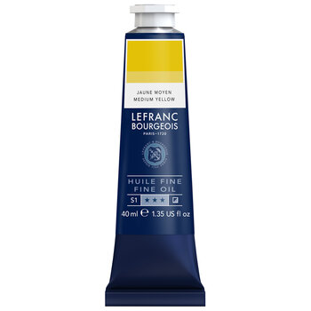 LEFRANC BOURGEOIS Huile Fine Couleur 40Ml Tbe Jaune Moyen