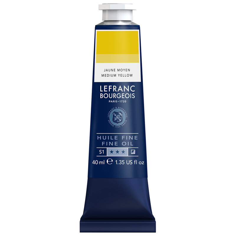 LEFRANC BOURGEOIS Huile fine 40ml Jaune moyen