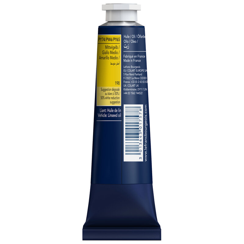 LEFRANC BOURGEOIS Huile fine 40ml Jaune moyen