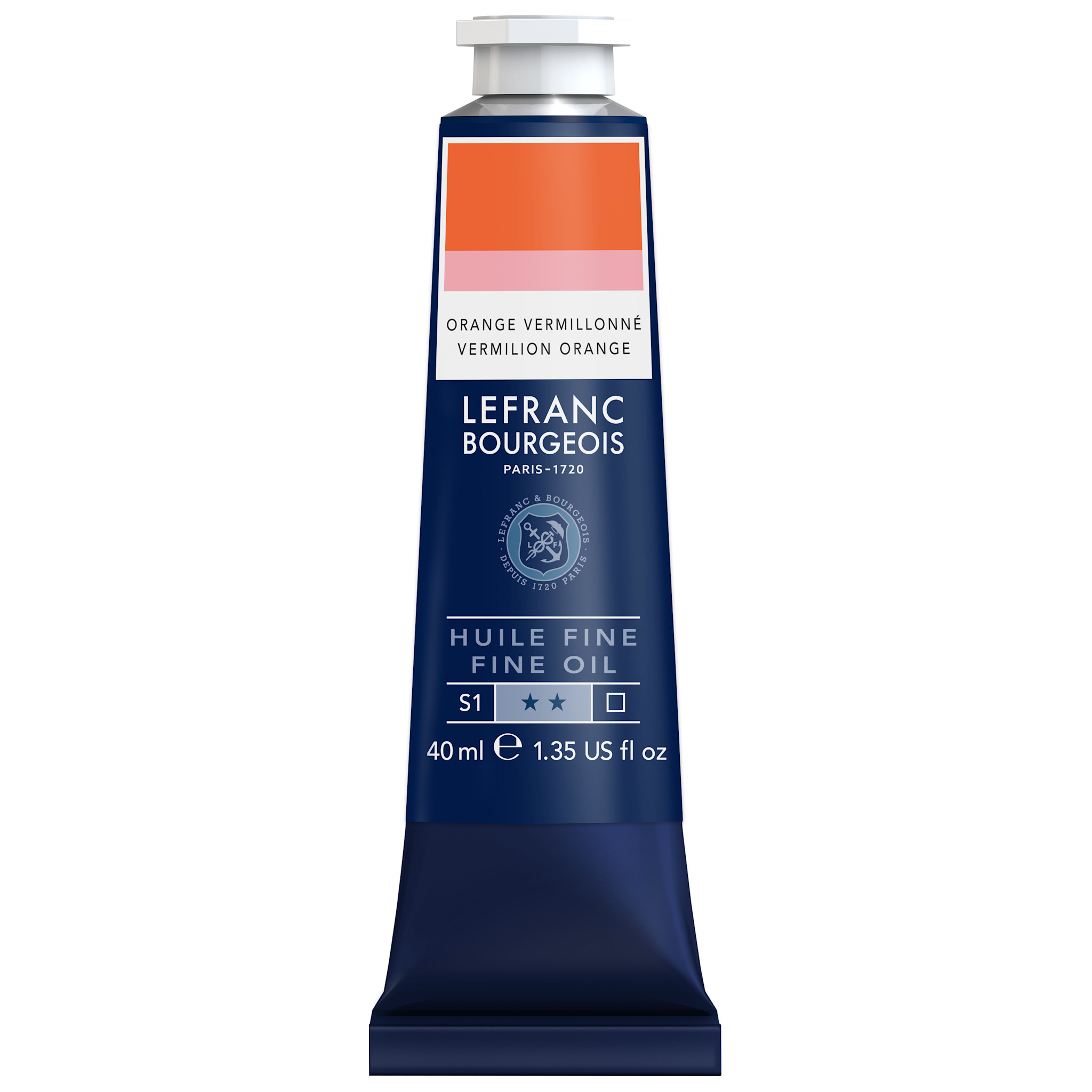 LEFRANC BOURGEOIS Huile fine 40ml Orange vermillonné