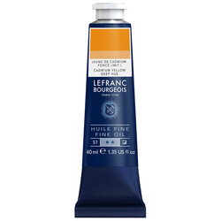 LEFRANC BOURGEOIS Huile fine 40ml Jaune de cadmium foncé imitation