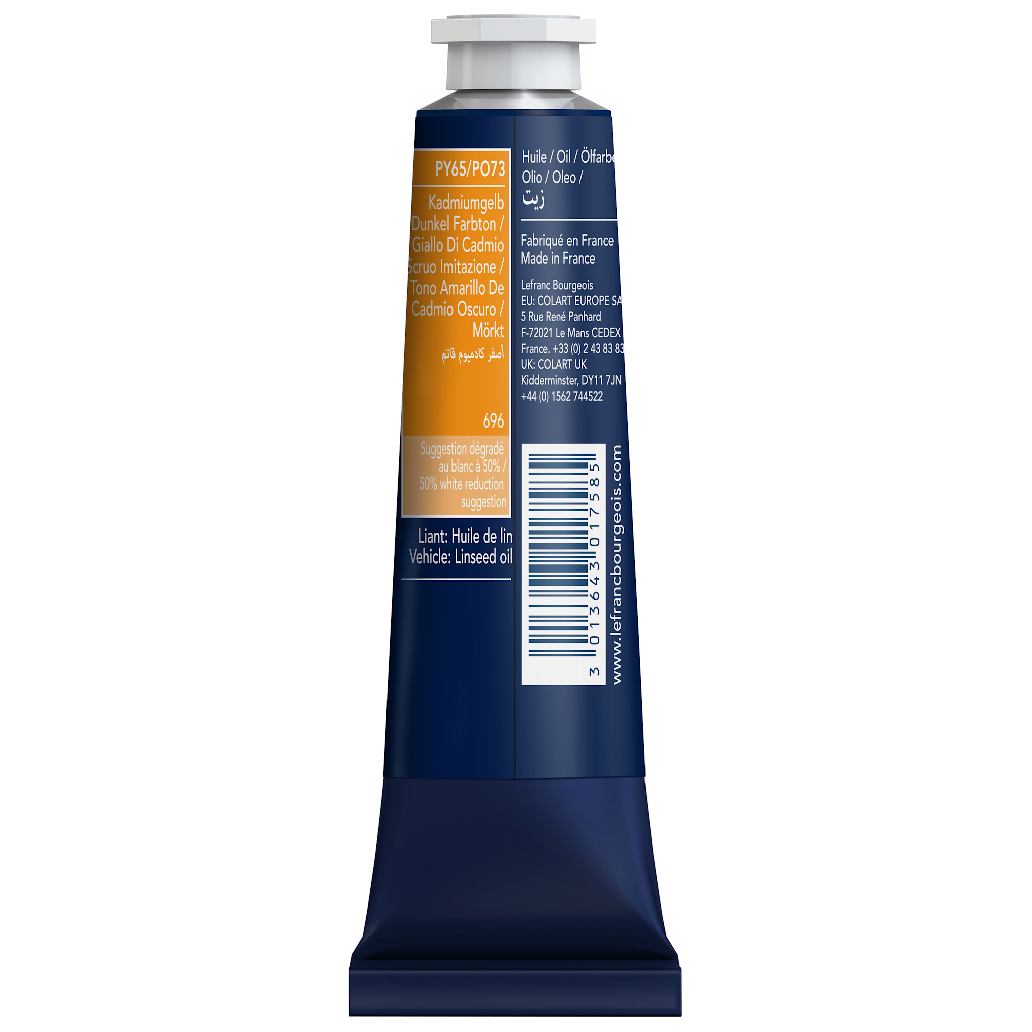 LEFRANC BOURGEOIS Huile fine 40ml Jaune de cadmium foncé imitation