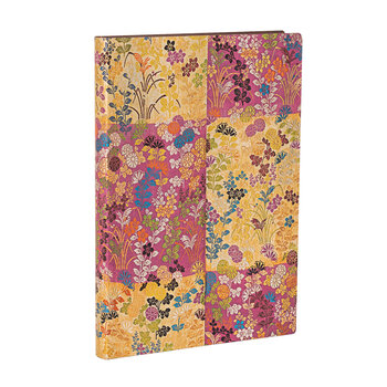 PAPERBLANKS Carnets Flexis à couverture souple Kara-ori Rose Midi Non Ligné