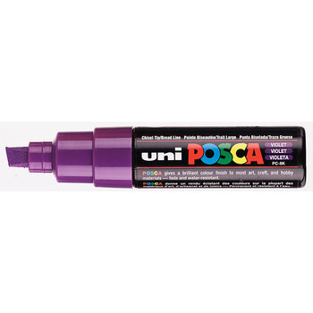 UNI-BALL Marqueur pointe large biseautée PC8K VT Violet