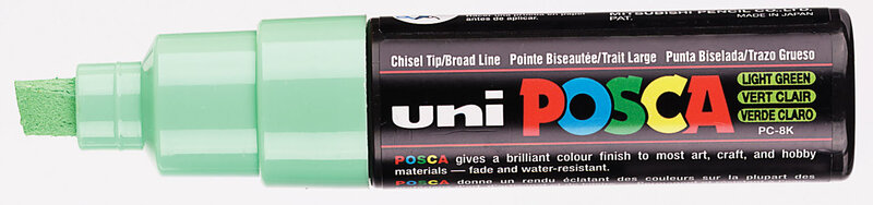 UNI-BALL Marqueur pointe large biseautée PC8K VC Vert Clair