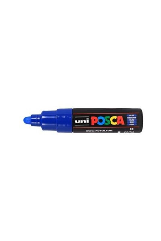 UNI-BALL Marqueur pointe large conique PC7M BF Bleu Foncé