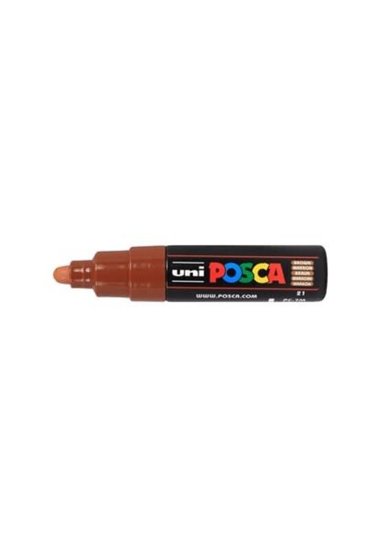 UNI-BALL Marqueur pointe large conique PC7M M Marron
