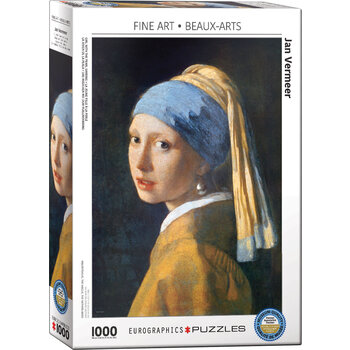EUROGRAPHICS Puzzle 1000 VERMEER - La jeune fille à la perle