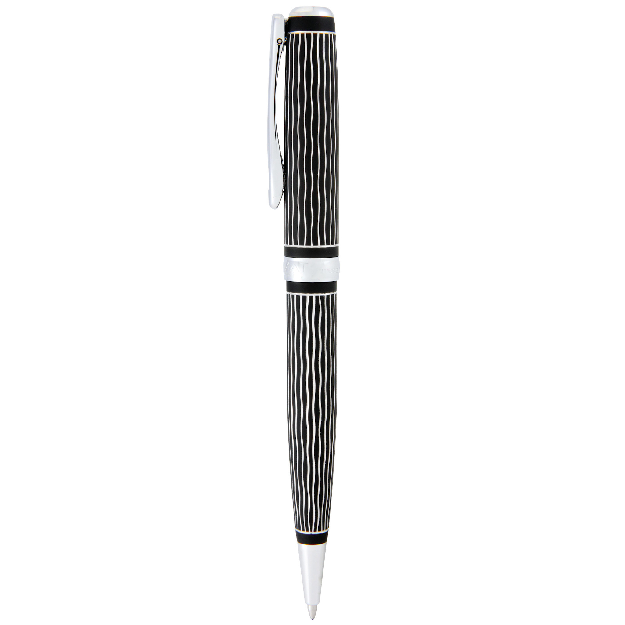 DIPLOMAT Stylo Bille Excellence A plus Wave guilloché lapis noir chrome easyFLOW