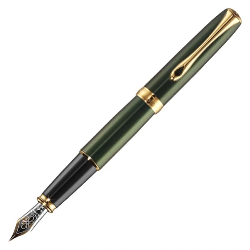 DIPLOMAT Stylo Plume Excellence A2  Evergreen doré 14 ct M
