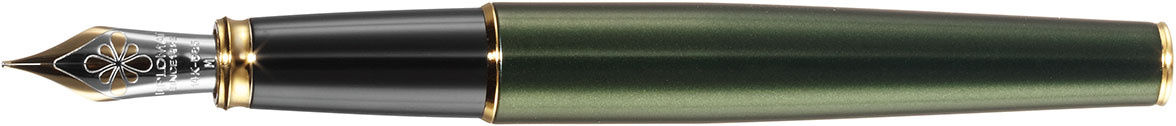 DIPLOMAT Stylo Plume Excellence A2  Evergreen doré 14 ct M