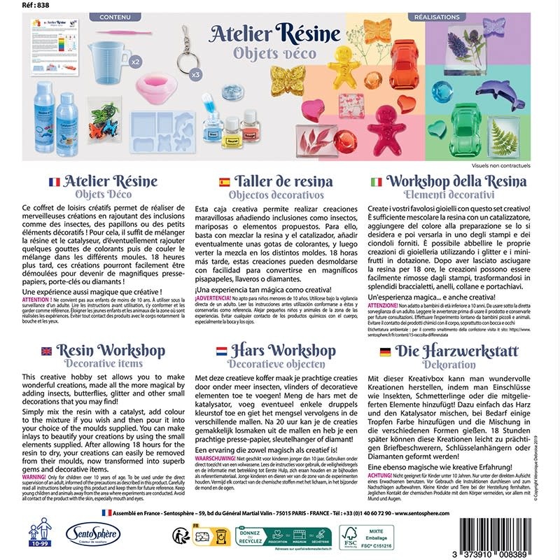 SENTOSPHERE Atelier Résine Objets Déco