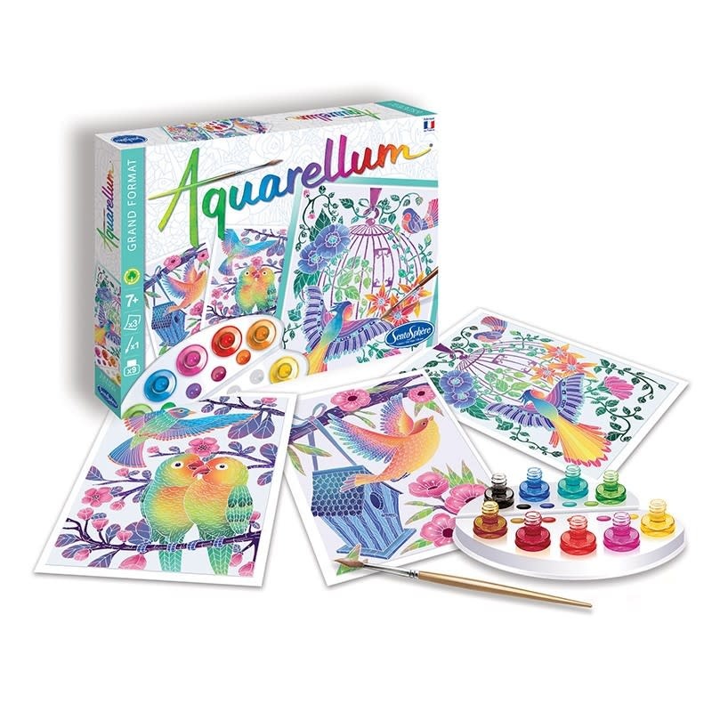 SENTOSPHERE Aquarellum "Les Oiseaux S'Envolent"