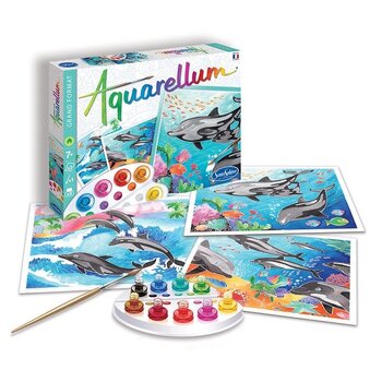SENTOSPHERE Aquarellum "Dauphins"