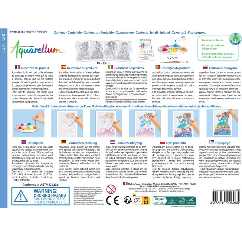 SENTOSPHERE Aquarellum Junior "Princesses Fleurs"