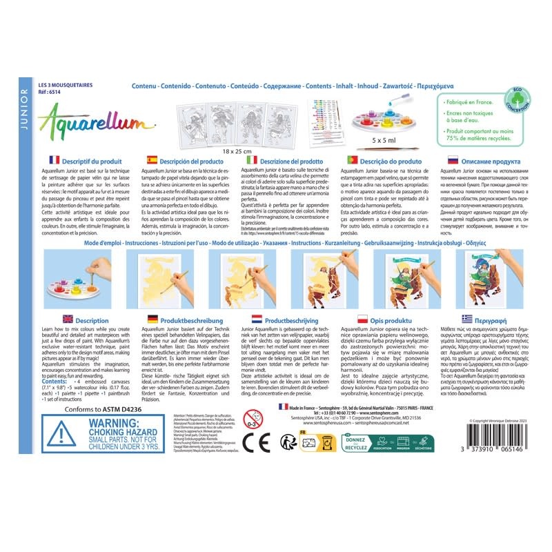 SENTOSPHERE Aquarellum Junior Les 3 Mousquetaires