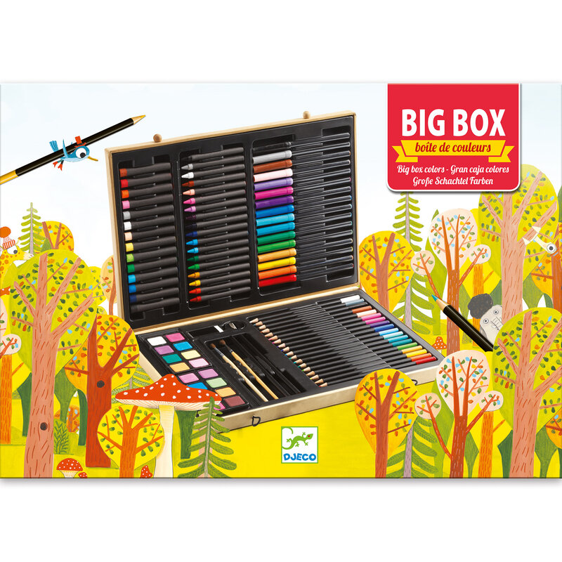 DJECO Les Couleurs Des Grands - Coffrets Couleurs Grande Boîte De Couleurs - Fsc 100%