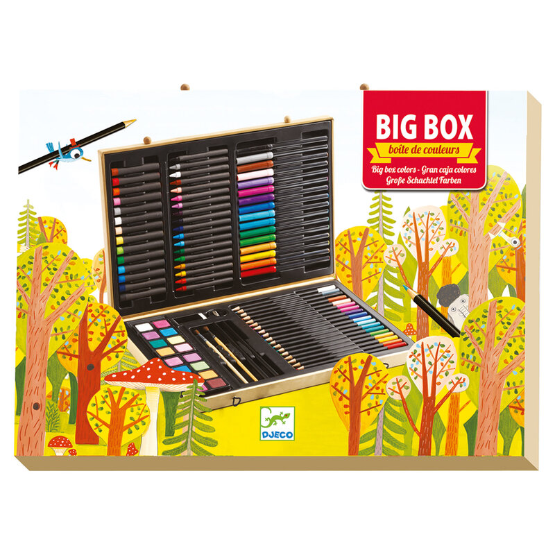 DJECO Les Couleurs Des Grands - Coffrets Couleurs Grande Boîte De Couleurs - Fsc 100%