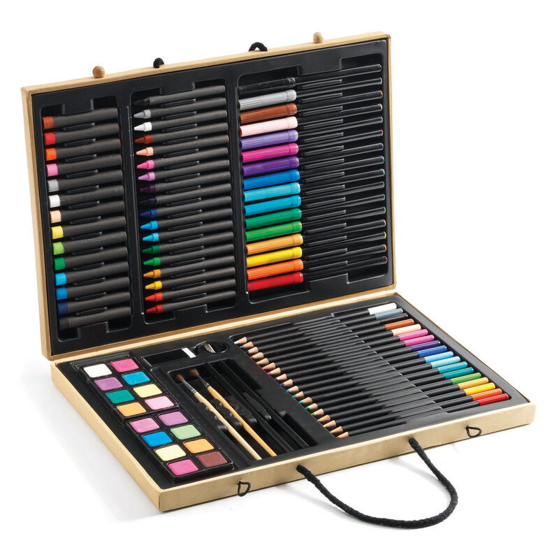 DJECO Les Couleurs Des Grands - Coffrets Couleurs Grande Boîte De Couleurs - Fsc 100%
