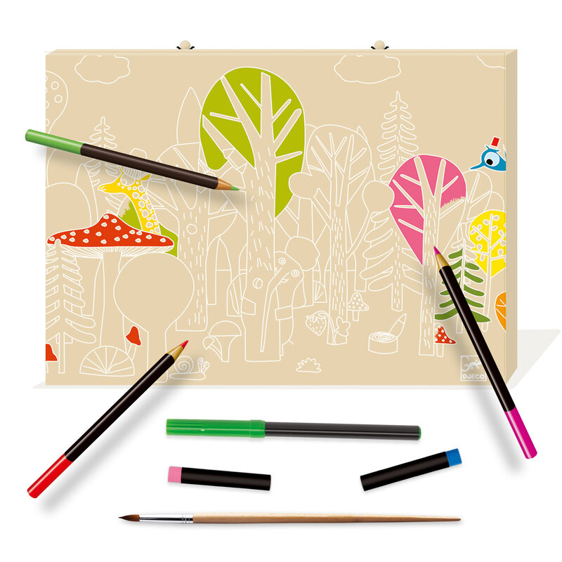 DJECO Les Couleurs Des Grands - Coffrets Couleurs Grande Boîte De Couleurs - Fsc 100%