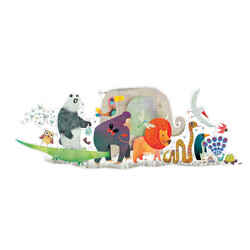 DJECO Puzzles - Puzzles Geants La Parade Des Animaux 36 Pcs