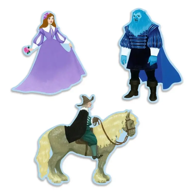 DJECO Story Puzzles La Belle Et La Bête -100 Pcs