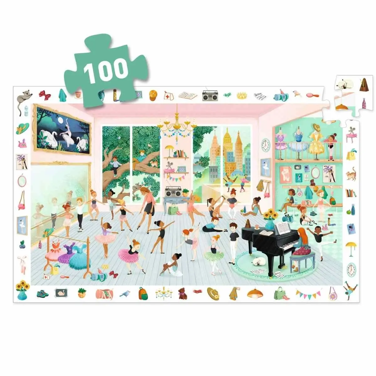 DJECO Puzzles Observation L'École de Danse - 100pcs