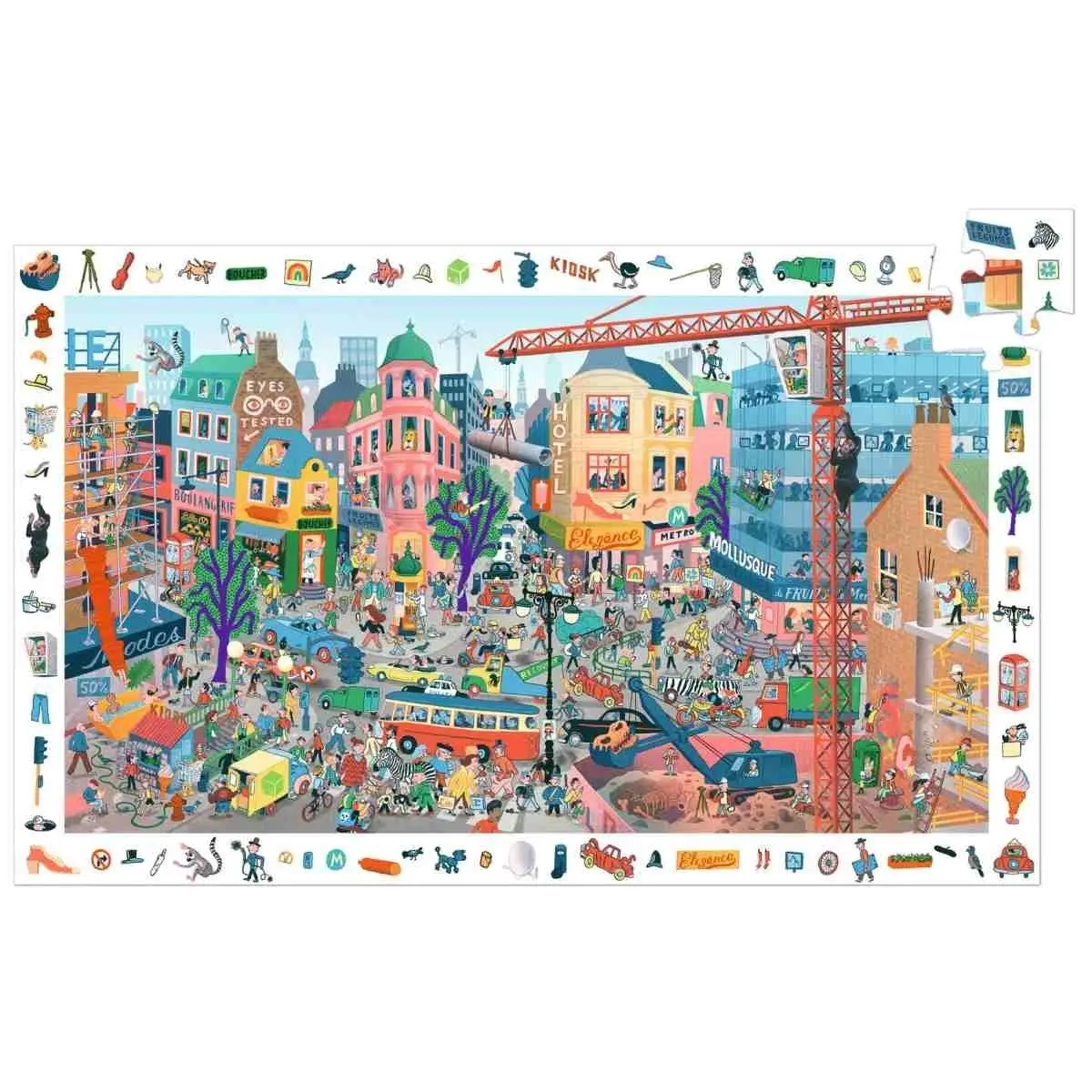 DJECO Puzzles Observation La Ville - 200pcs