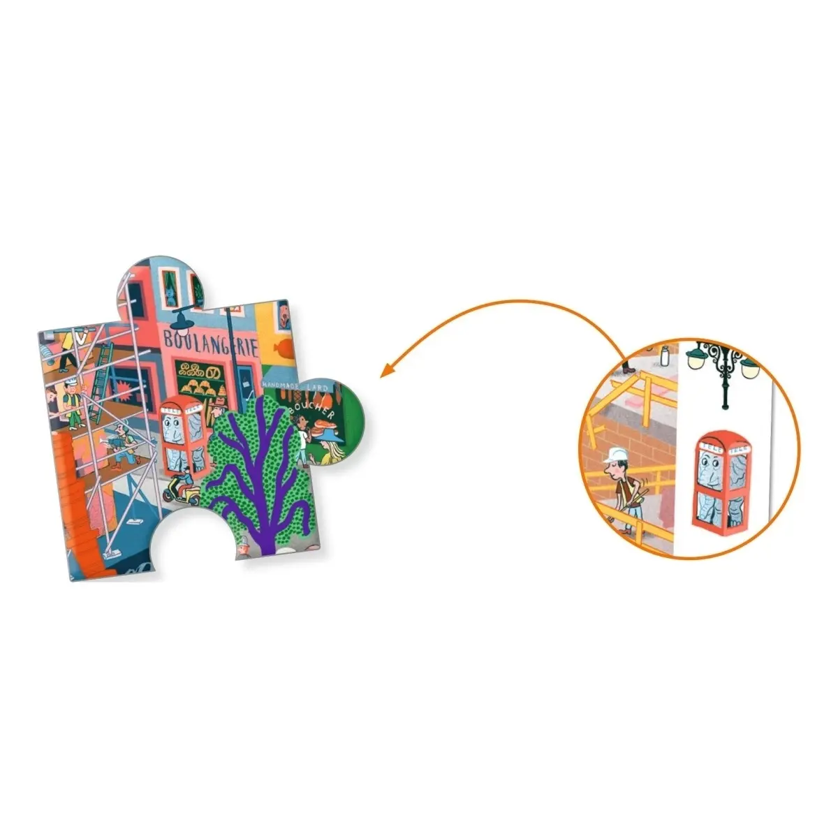 DJECO Puzzles Observation La Ville - 200pcs