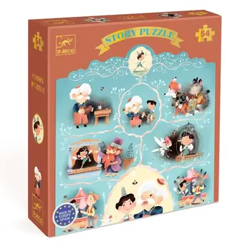 DJECO Story Puzzles Pinocchio - 54 Pcs