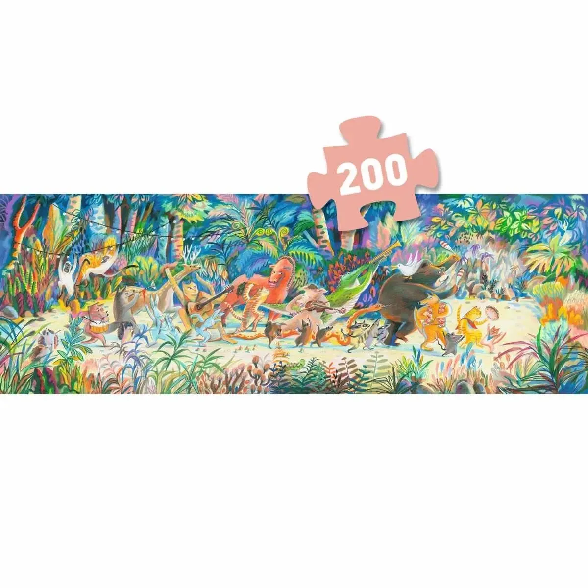 DJECO Puzzles Gallery Woods Music Band - 200 pcs