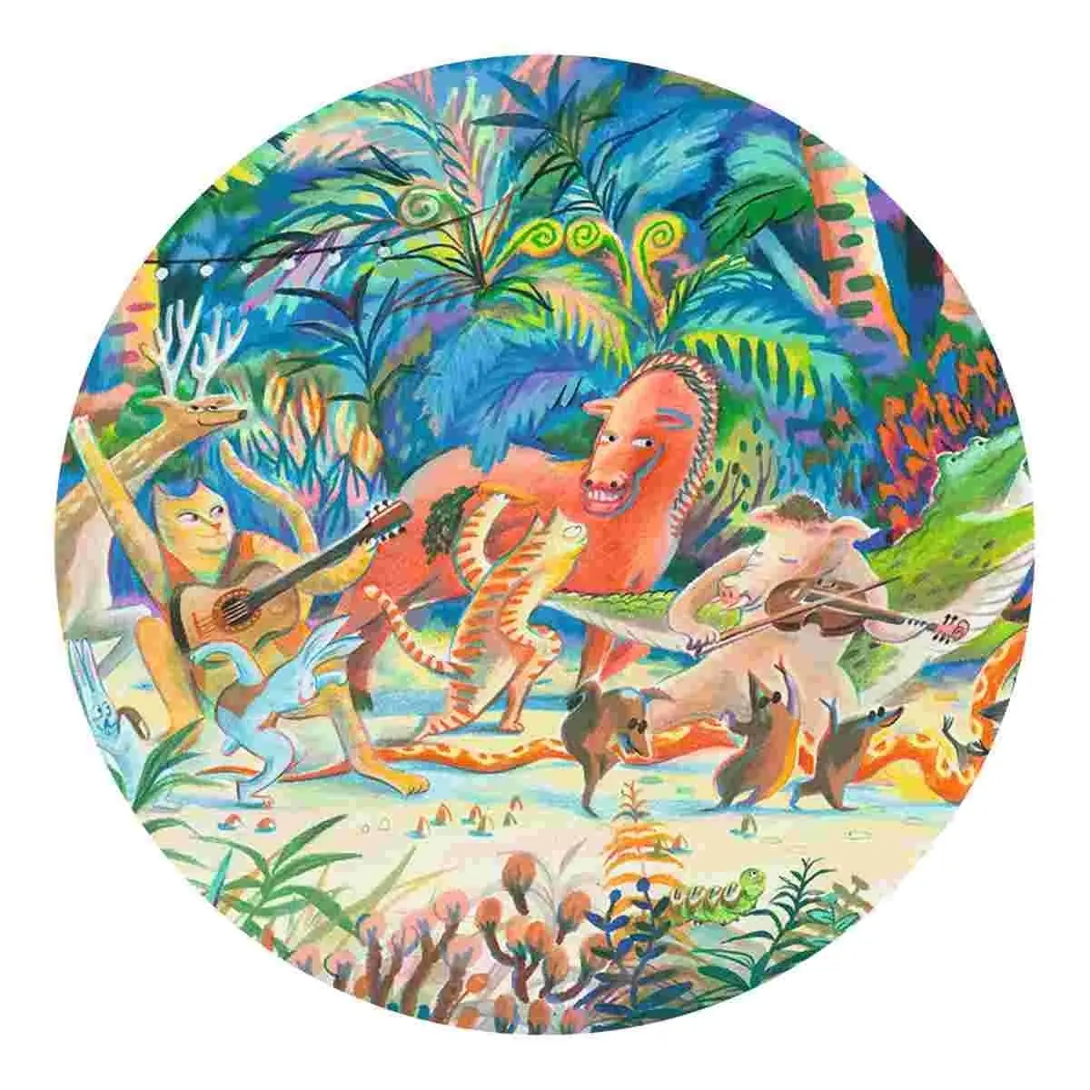 DJECO Puzzles Gallery Woods Music Band - 200 pcs