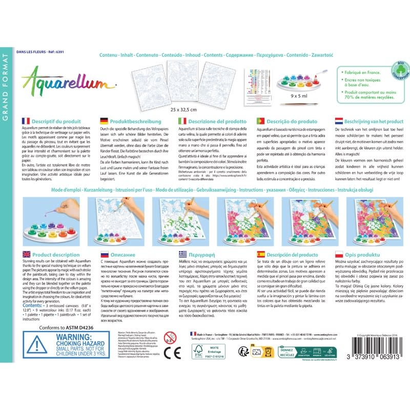 SENTOSPHERE Aquarellum "Dans Les Fleurs"