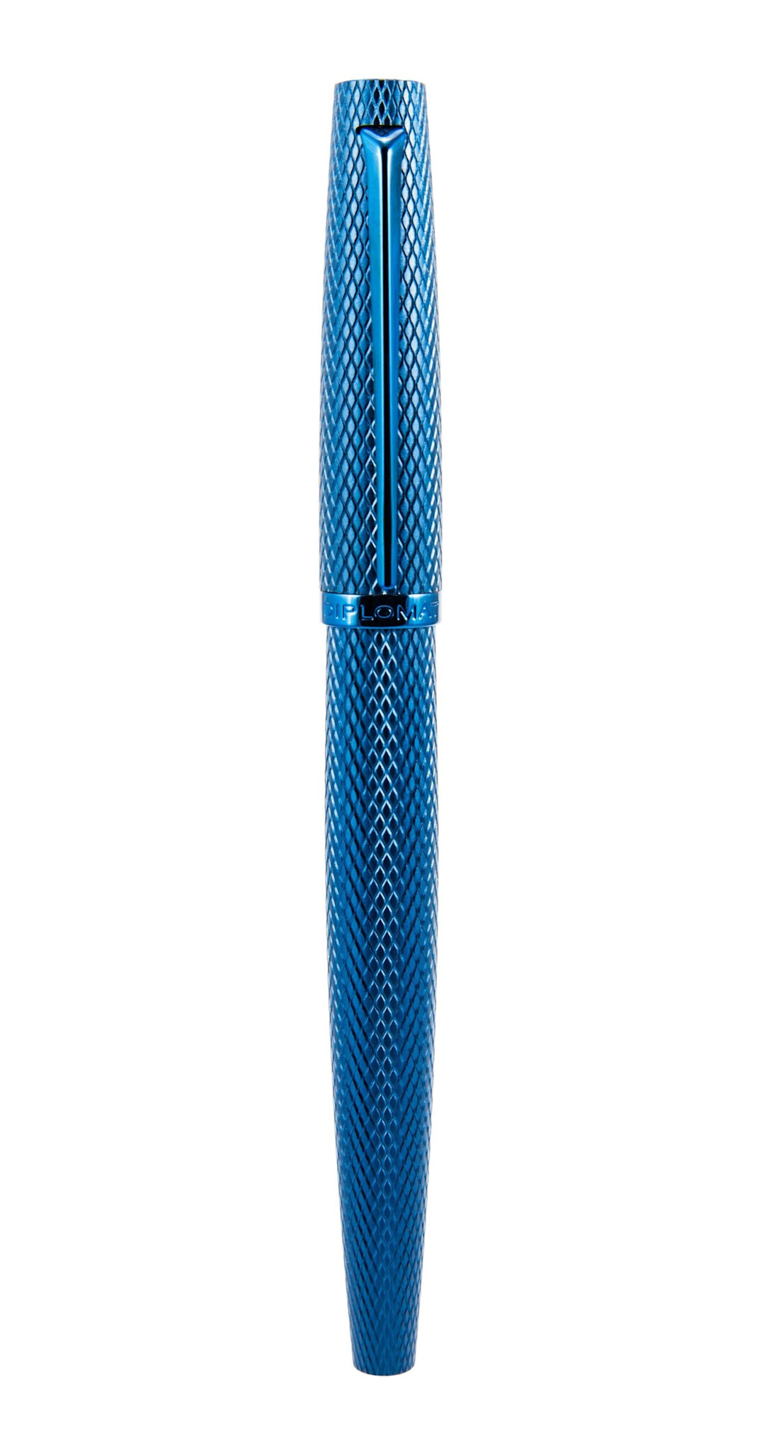 DIPLOMAT Stylo Plume "Viper" bleu guilloche F/M F/M