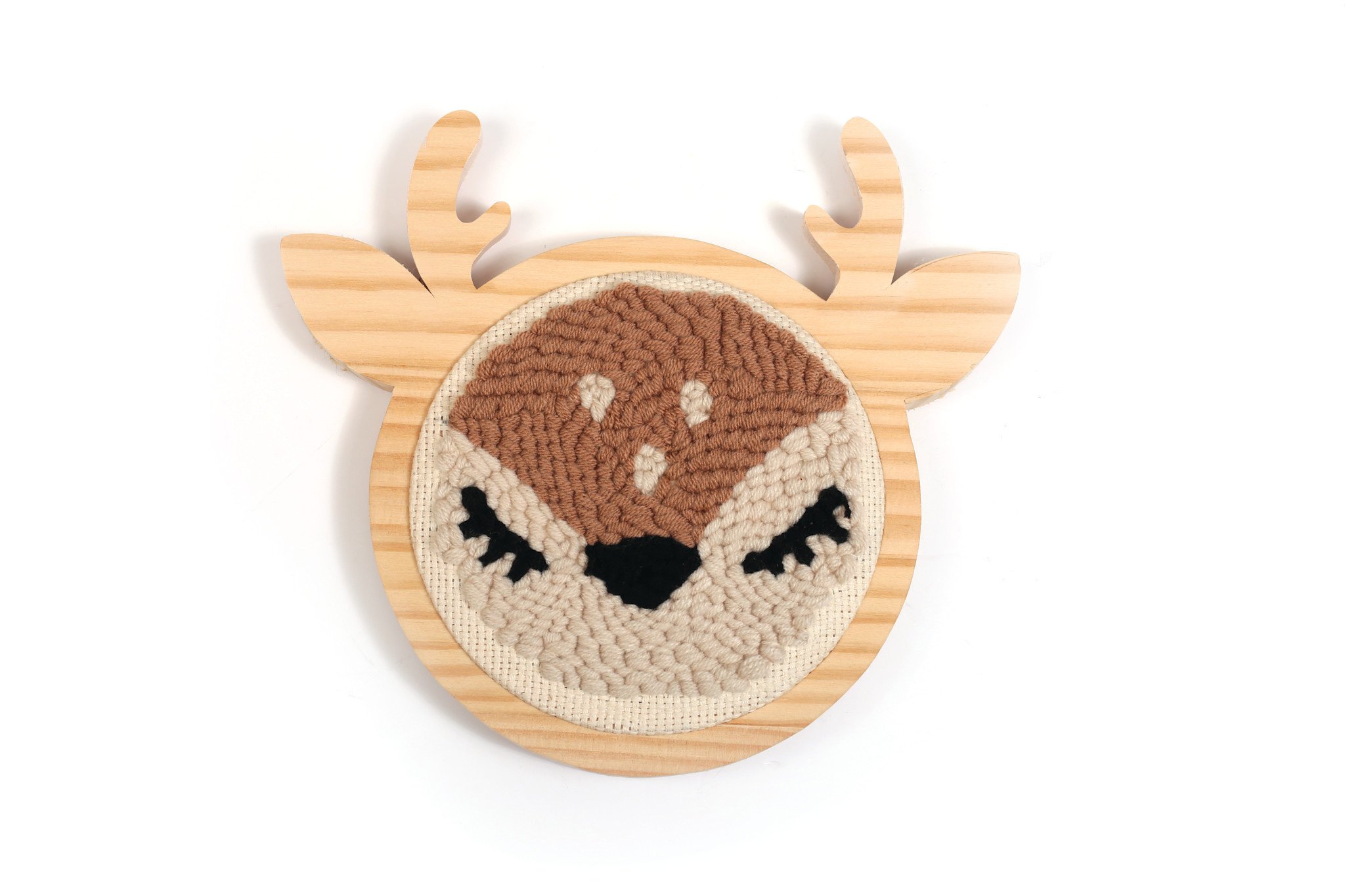 GRAINE CREATIVE Kit Punch Needle Biche Ø 150 Mm