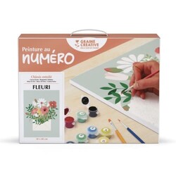 GRAINE CREATIVE Peinture Au Numéro 30x40cm Fleuri