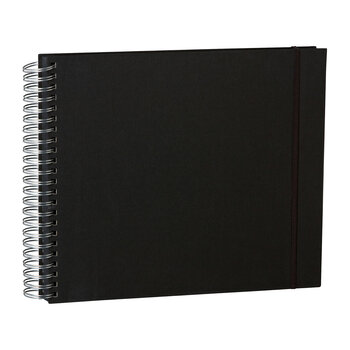SEMIKOLON Album photos spiralé Maxi Mucho Noir pages noires 34,5x30cm