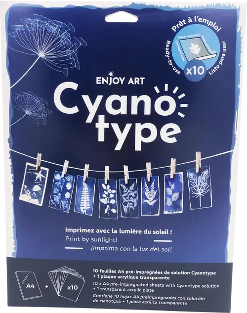 OZ Enjoy Art 30 Feuilles Recharge Cyanotype A4