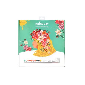OZ Enjoy Art - Peinture Par Numéros 30X30Cm Flower Power - Sylvia