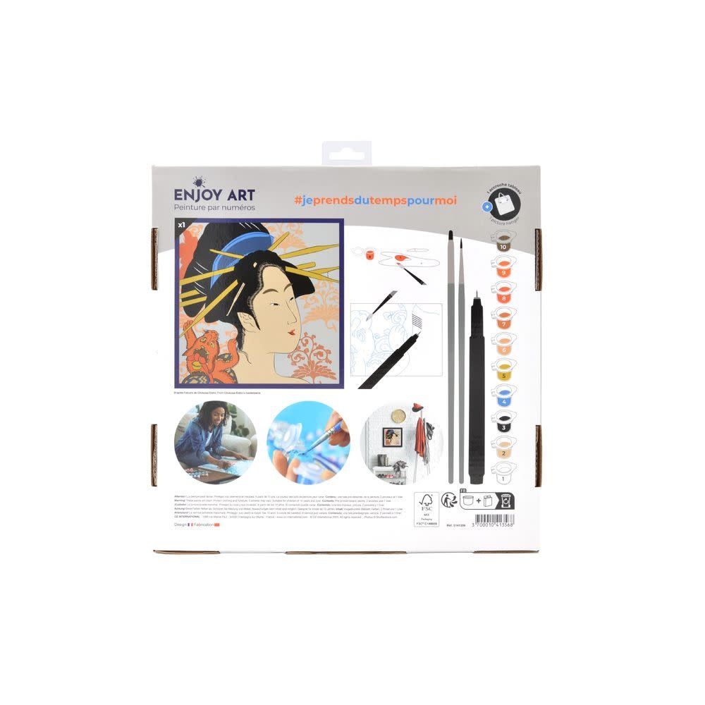 OZ Peinture par numéros 30x30cm Soleil Levant-Misaki&chat