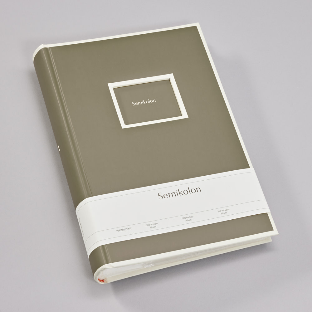 SEMIKOLON Album photos 300 Pochettes Fango pages crème 32,8x22,5cm